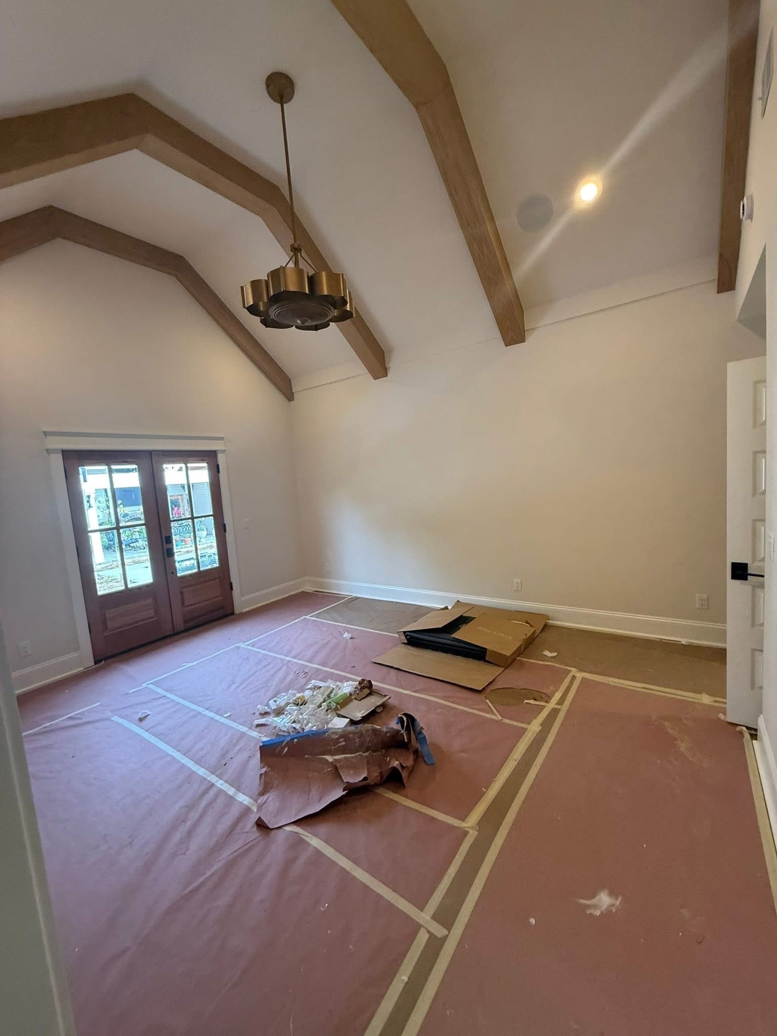 Vaulted Beam Great Room, a renovations project in South Carolina